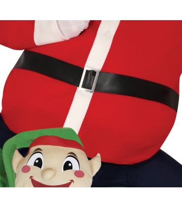 DISFRAZ DE PAPA NOEL A COSTALETAS DE ELFO T-L